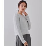 ラメヤーンニットカーディガン【洗濯機洗い可】 | OPAQUE.CLIP | 詳細画像1