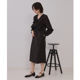 フリルデザインワンピース【洗濯機洗い可】 | OPAQUE.CLIP | 詳細画像3