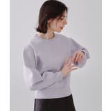 ラベンダー(680) | ラメボリュームスリーブニット【洗濯機洗い可】 | OPAQUE.CLIP