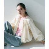 アイボリー(004) | バルーンスリーブZIPブルゾン【洗濯洗い可】 | OPAQUE.CLIP