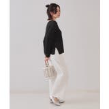 スパンコールボートネックニット【洗濯機洗い可】 | OPAQUE.CLIP | 詳細画像6