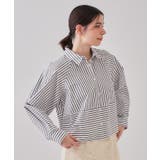 《andGIRL掲載》ストライプフォルムシャツ【洗濯機洗い可】 | OPAQUE.CLIP | 詳細画像2