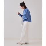 《andGIRL掲載》ストライプフォルムシャツ【洗濯機洗い可】 | OPAQUE.CLIP | 詳細画像11