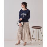 シャーリングアシメフレアスカート【洗濯機洗い可】 | OPAQUE.CLIP | 詳細画像6