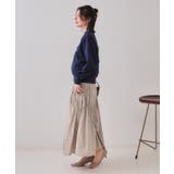 シャーリングアシメフレアスカート【洗濯機洗い可】 | OPAQUE.CLIP | 詳細画像7