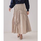 シャーリングアシメフレアスカート【洗濯機洗い可】 | OPAQUE.CLIP | 詳細画像9