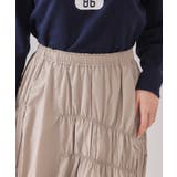 シャーリングアシメフレアスカート【洗濯機洗い可】 | OPAQUE.CLIP | 詳細画像12