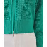 メッシュZIPニットカーディガン【洗濯機洗い可】 | OPAQUE.CLIP | 詳細画像18