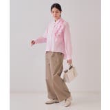 ハイウエストフロントZIPワイドパンツ【洗濯機洗い可】 | OPAQUE.CLIP | 詳細画像2 