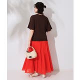 ギャザーフレアスカート/オーガニックコットン混【洗濯機洗い可】 | OPAQUE.CLIP | 詳細画像34 