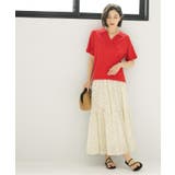 ギャザーフレアスカート/オーガニックコットン混【洗濯機洗い可】 | OPAQUE.CLIP | 詳細画像19 