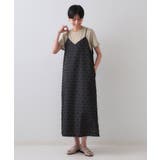 リボンジャカードキャミワンピース【洗濯機洗い可】 | OPAQUE.CLIP | 詳細画像2 