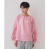 シャーリングスリーブブラウス【洗濯機洗い可】 | OPAQUE.CLIP | 詳細画像13