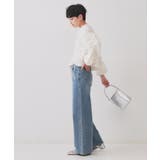 ふくれジャカードシャーリングデザインブラウス【洗濯機洗い可】 | OPAQUE.CLIP | 詳細画像4