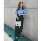 ブラック(019) | ストレッチタックワイドパンツ【洗濯機洗い可】 | OPAQUE.CLIP