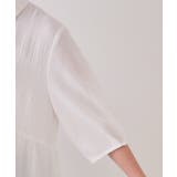 ふくれジャカードティアードチュニックブラウス【洗濯機洗い可】 | OPAQUE.CLIP | 詳細画像13