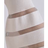 《6色展開》シアーボーダーフレアスリーブニット【洗濯機洗い可】 | OPAQUE.CLIP | 詳細画像44