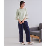 《6色展開》シアーボーダーフレアスリーブニット【洗濯機洗い可】 | OPAQUE.CLIP | 詳細画像50