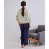 《6色展開》シアーボーダーフレアスリーブニット【洗濯機洗い可】 | OPAQUE.CLIP | 詳細画像51