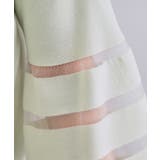 《6色展開》シアーボーダーフレアスリーブニット【洗濯機洗い可】 | OPAQUE.CLIP | 詳細画像52