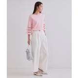 《6色展開》シアーボーダーフレアスリーブニット【洗濯機洗い可】 | OPAQUE.CLIP | 詳細画像55