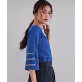 《6色展開》シアーボーダーフレアスリーブニット【洗濯機洗い可】 | OPAQUE.CLIP | 詳細画像60