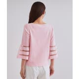 《6色展開》シアーボーダーフレアスリーブニット【洗濯機洗い可】 | OPAQUE.CLIP | 詳細画像64