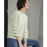 《6色展開》シアーボーダーフレアスリーブニット【洗濯機洗い可】 | OPAQUE.CLIP | 詳細画像7