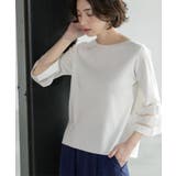 《6色展開》シアーボーダーフレアスリーブニット【洗濯機洗い可】 | OPAQUE.CLIP | 詳細画像15