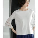 《6色展開》シアーボーダーフレアスリーブニット【洗濯機洗い可】 | OPAQUE.CLIP | 詳細画像17