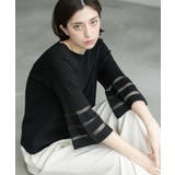 《6色展開》シアーボーダーフレアスリーブニット【洗濯機洗い可】 | OPAQUE.CLIP | 詳細画像27