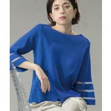 《6色展開》シアーボーダーフレアスリーブニット【洗濯機洗い可】 | OPAQUE.CLIP | 詳細画像33