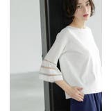 《6色展開》シアーボーダーフレアスリーブニット【洗濯機洗い可】 | OPAQUE.CLIP | 詳細画像14