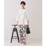 ランタンスリーブペプラムデザインニット【洗濯機洗い可/抗ピル】 | OPAQUE.CLIP | 詳細画像2