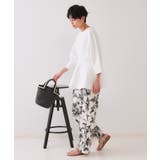 ランタンスリーブペプラムデザインニット【洗濯機洗い可/抗ピル】 | OPAQUE.CLIP | 詳細画像3