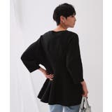 ランタンスリーブペプラムデザインニット【洗濯機洗い可/抗ピル】 | OPAQUE.CLIP | 詳細画像5