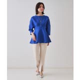 ランタンスリーブペプラムデザインニット【洗濯機洗い可/抗ピル】 | OPAQUE.CLIP | 詳細画像10