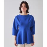 ランタンスリーブペプラムデザインニット【洗濯機洗い可/抗ピル】 | OPAQUE.CLIP | 詳細画像13