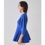 ランタンスリーブペプラムデザインニット【洗濯機洗い可/抗ピル】 | OPAQUE.CLIP | 詳細画像14