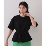 ストレッチジャカード2WAYリボントップス/セットアップ対応可【洗濯機洗い可】 | OPAQUE.CLIP | 詳細画像7