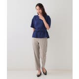 ストレッチジャカード2WAYリボントップス/セットアップ対応可【洗濯機洗い可】 | OPAQUE.CLIP | 詳細画像12