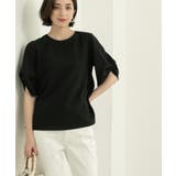 リネンライクタックスリーブブラウス【洗濯機洗い可/吸水速乾/接触冷感】 | OPAQUE.CLIP | 詳細画像14