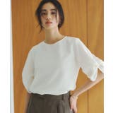 リネンライクタックスリーブブラウス【洗濯機洗い可/吸水速乾/接触冷感】 | OPAQUE.CLIP | 詳細画像2