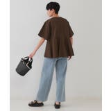 フリルデザインペプラムブラウス【洗濯機洗い可】 | OPAQUE.CLIP | 詳細画像6