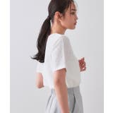 ふくれジャカードショートカットソー【洗濯機洗い可】 | OPAQUE.CLIP | 詳細画像1