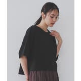 ボートネックショートTシャツ【洗濯機洗い可】 | OPAQUE.CLIP | 詳細画像36
