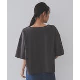 ボートネックショートTシャツ【洗濯機洗い可】 | OPAQUE.CLIP | 詳細画像46
