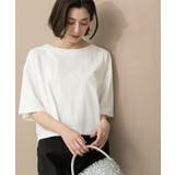 ボートネックショートTシャツ【洗濯機洗い可】 | OPAQUE.CLIP | 詳細画像4