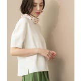 ホワイト(001) | カーブスリーブニット【UV/洗濯機洗い可】 | OPAQUE.CLIP