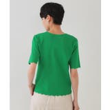 裾スカラップニット【洗濯機洗い可】 | OPAQUE.CLIP | 詳細画像15